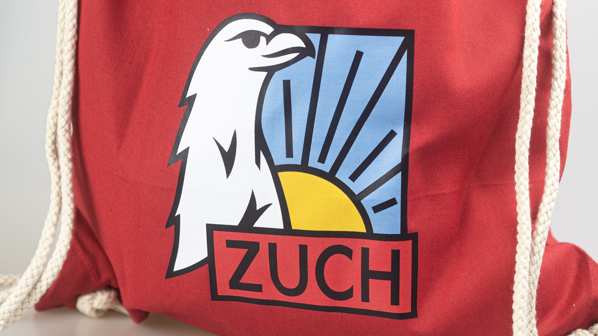 bawełniany plecak  Worek z kolorowym znaczkiem zucha